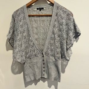 Silver Mid Length Sweater - Size Large (Runs Small!!)